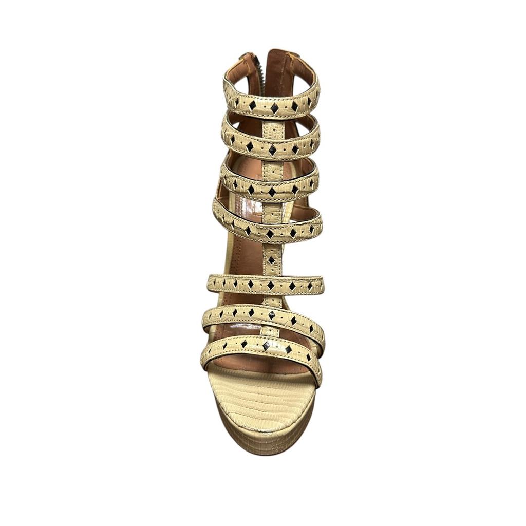 Sandales Alaïa - 35.5 - Crème - État : Neuf