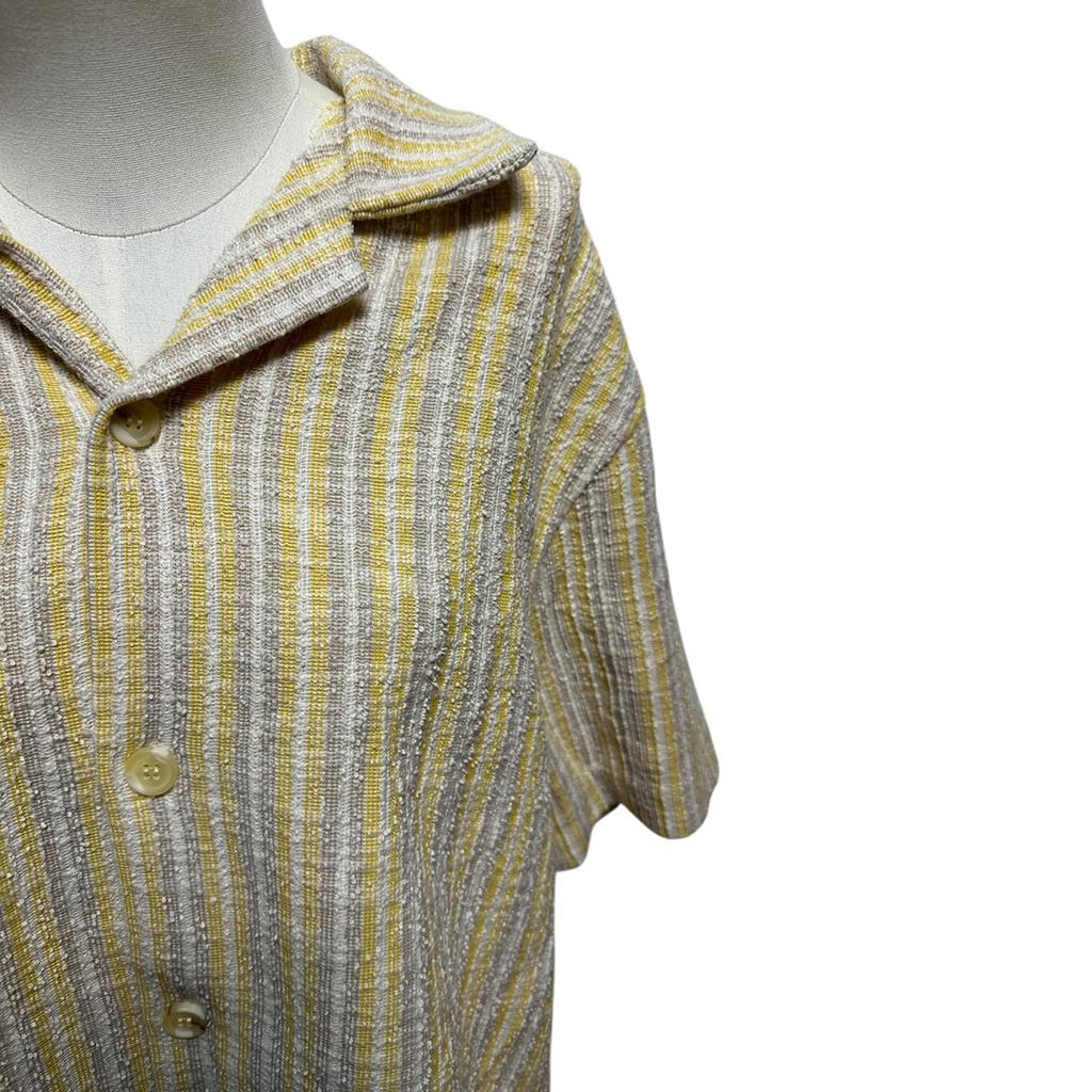 Chemise à rayures Zara - L - Jaune - État : Excellent