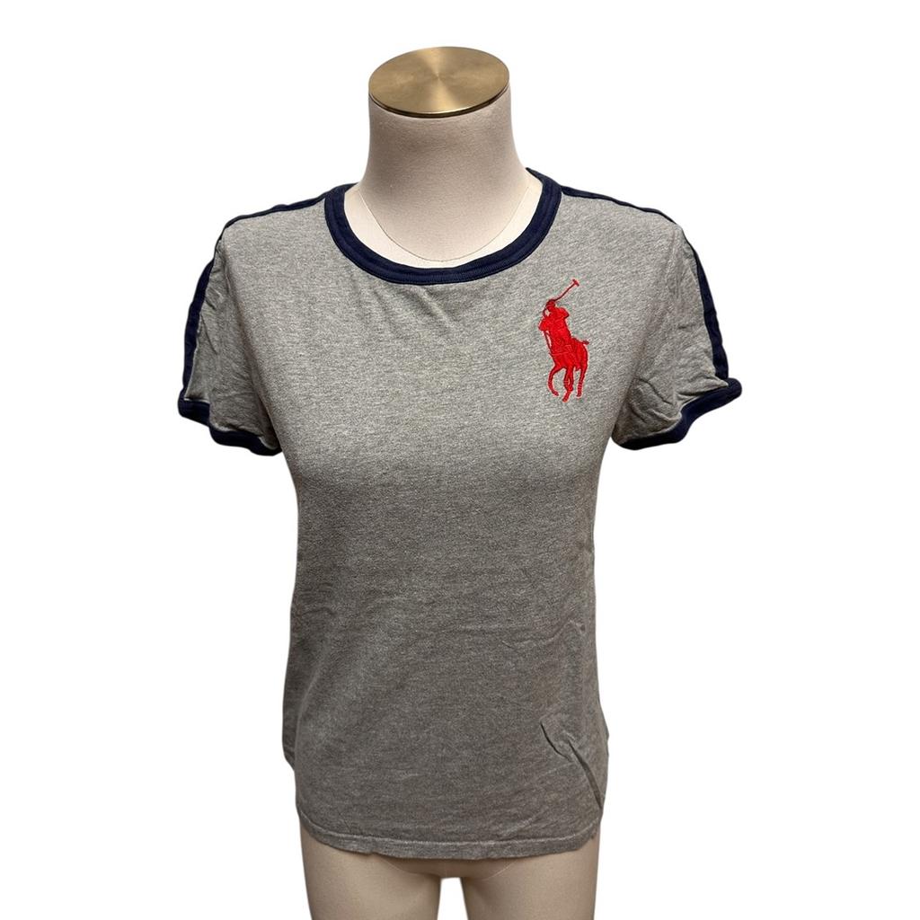T-shirt Polo Ralph Lauren - L - Gris - État : Excellent