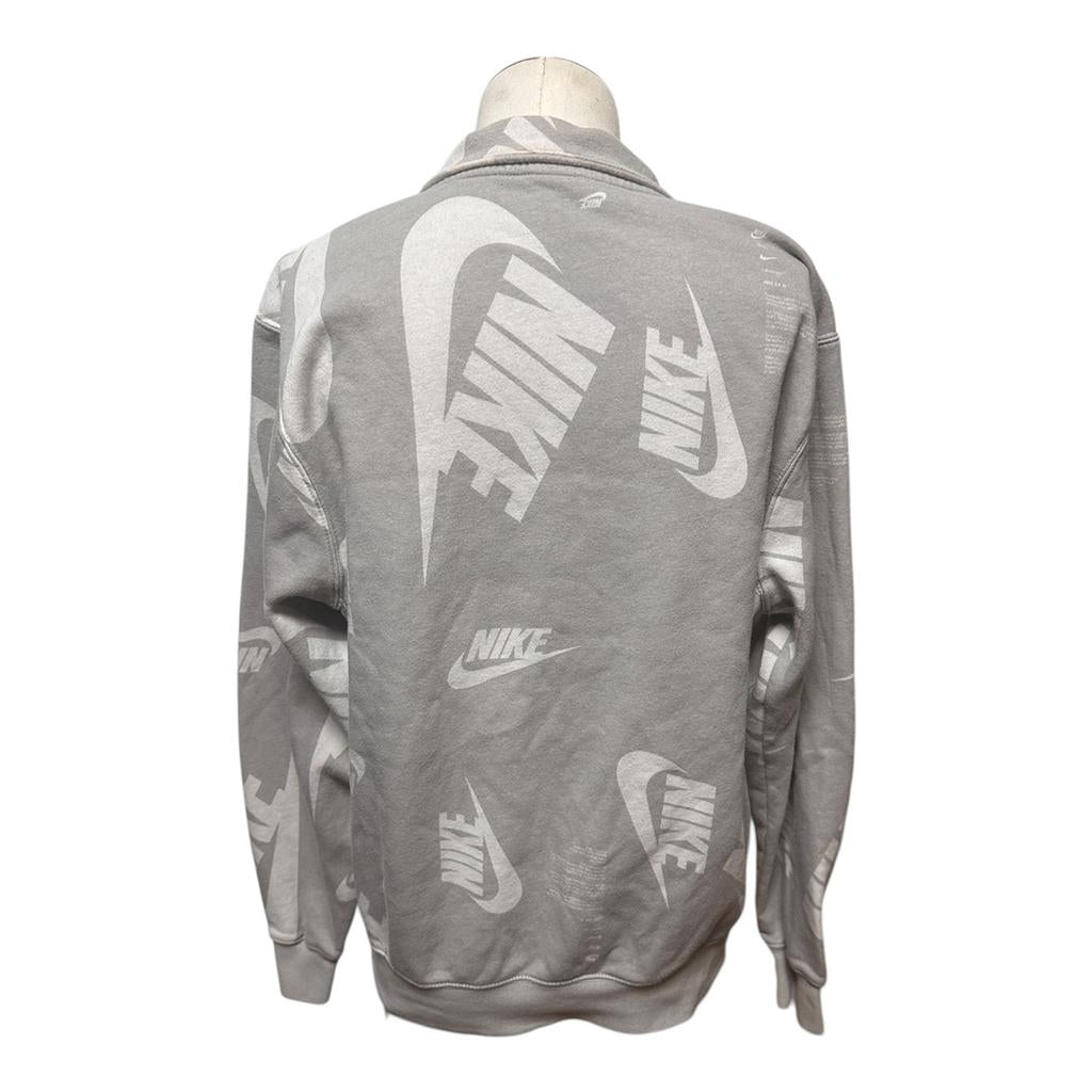 Sweat demi-zip Nike - S - Gris - État : Excellent