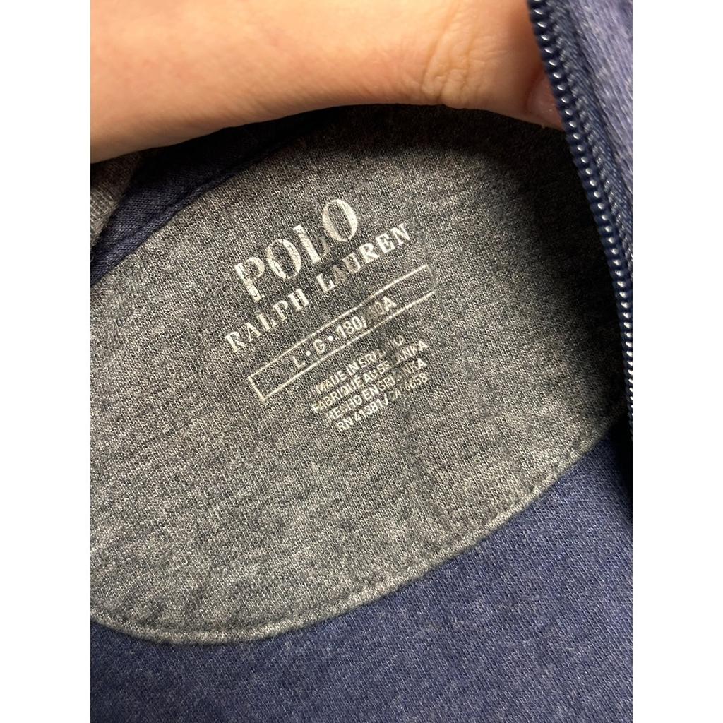 Sweat col zippé Ralph Lauren - L - Bleu - État : Excellent