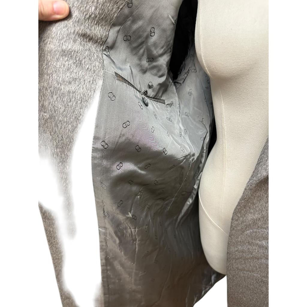 Manteau Long Christian Dior - Xl - Gris - État : Excellent