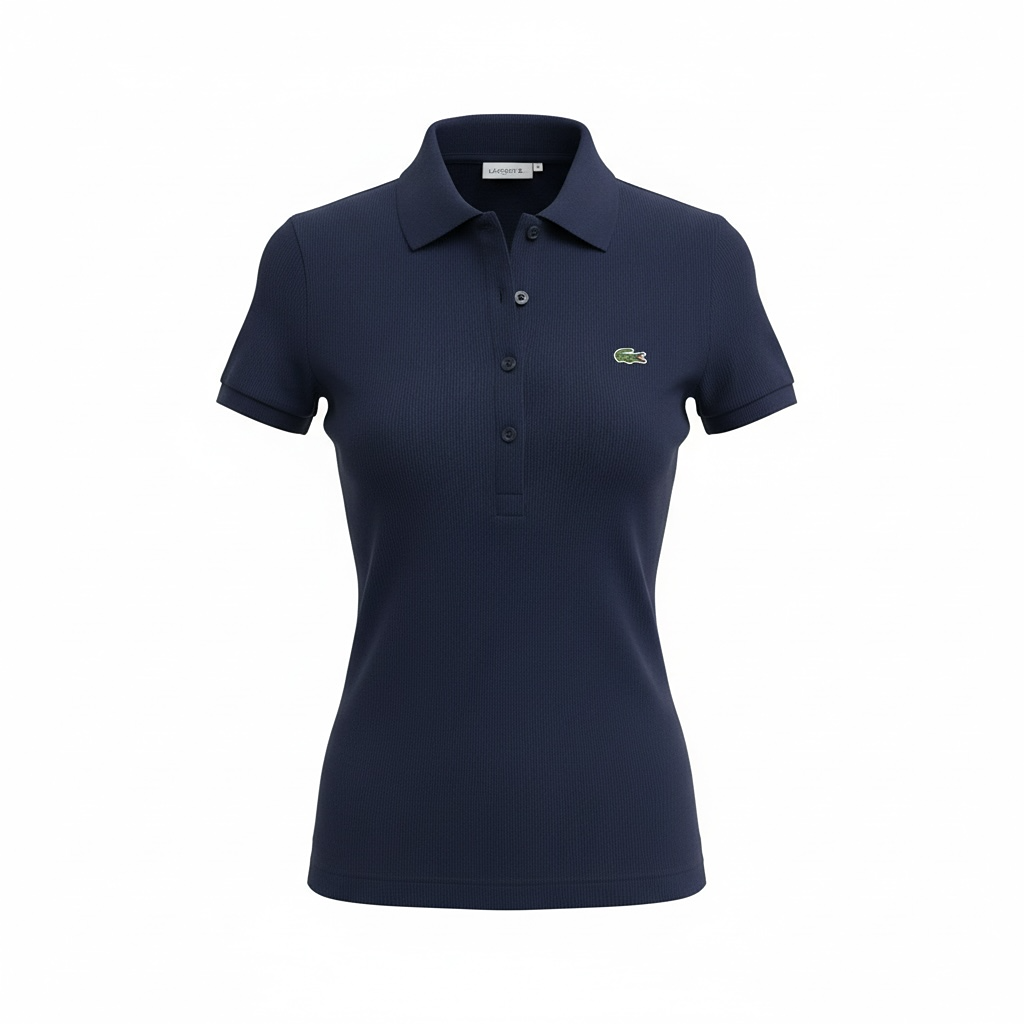 Polo Lacoste - 38 - Bleu marine - État : Excellent