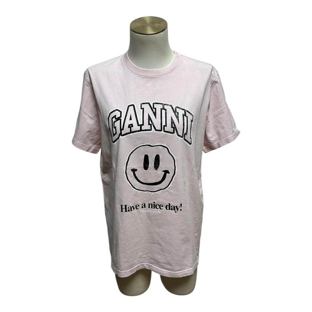 T-shirt Ganni - S - Rose - État : Excellent