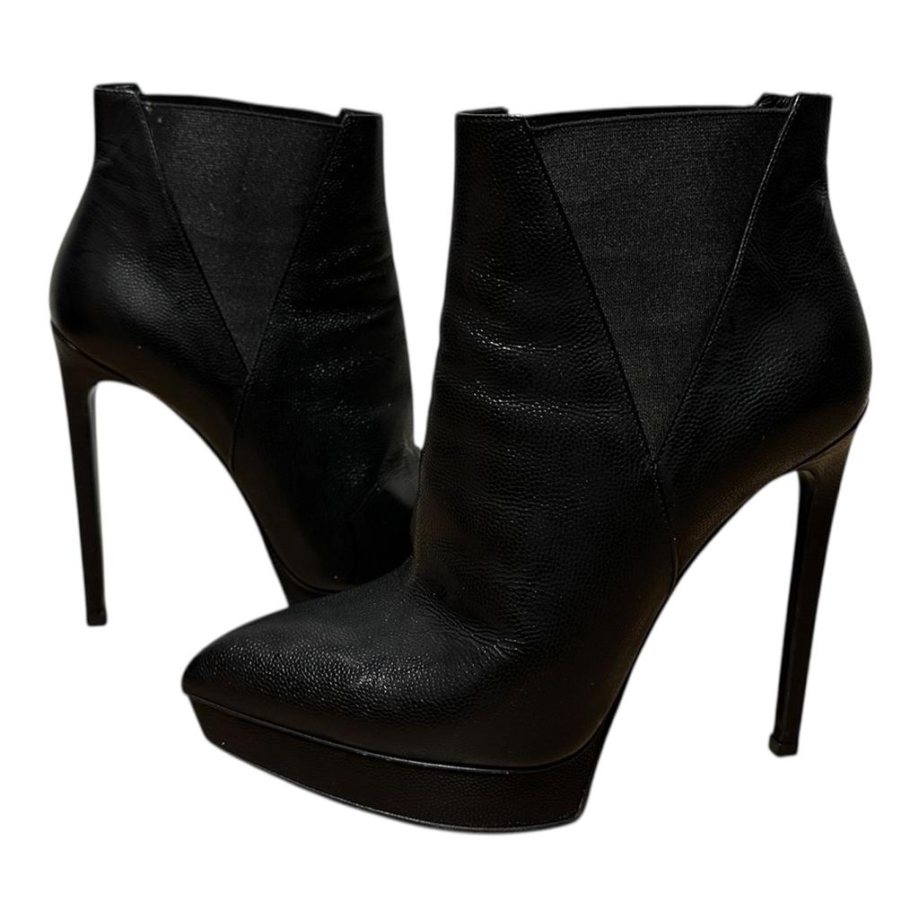 Bottines femme Saint Laurent - 37 - Noir - État : Excellent