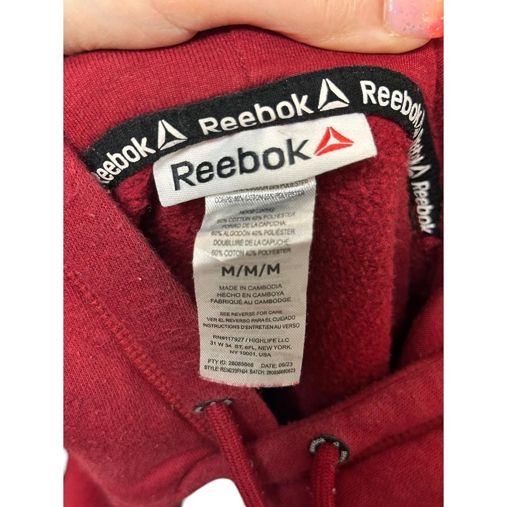 Sweat à capuche Reebok - M - Bordeaux - État : Excellent