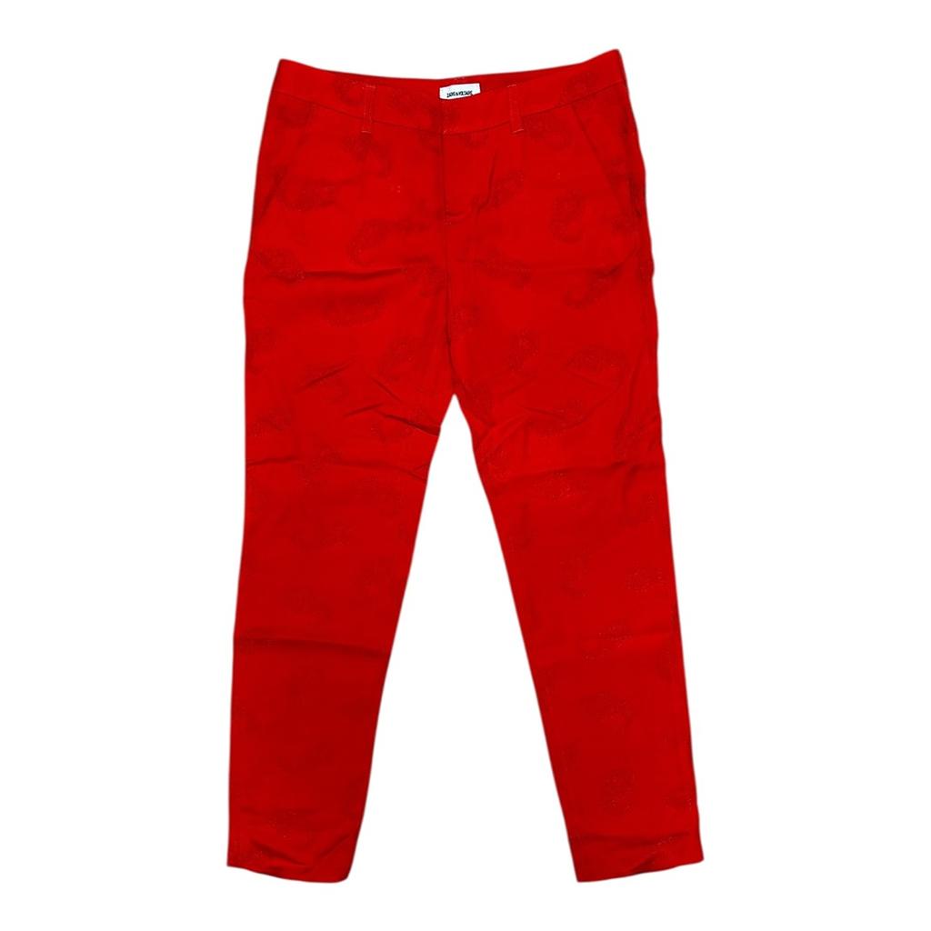 Pantalon Droit Zadig & Voltaire - 36 - Rouge - État : Très B