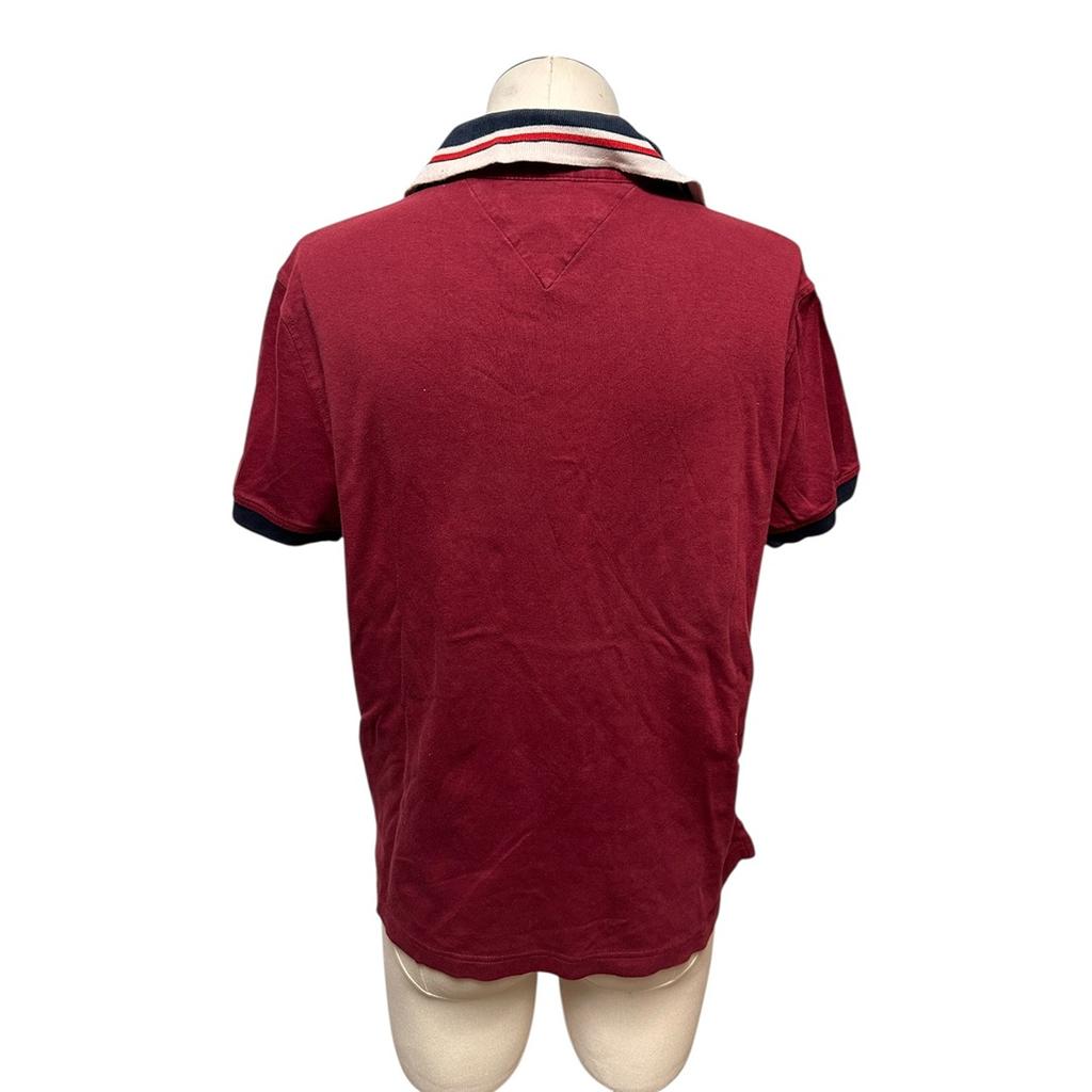 Polo Tommy Hilfiger - S - Bordeaux - État : Excellent