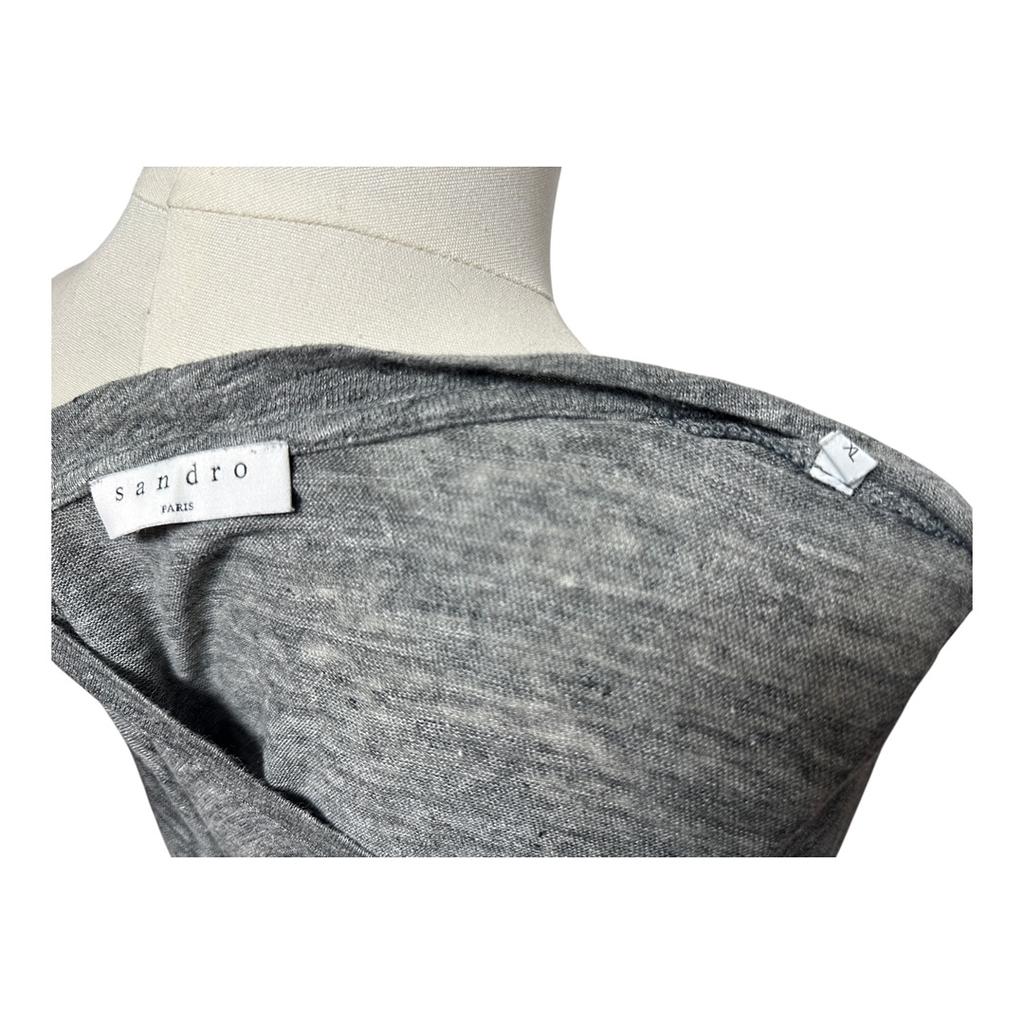 T-shirt Sandro - Xl - Gris - État : Très bon