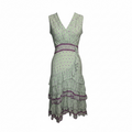 Robe Midi Sandro - S - Violet Vert - État : Très Bon