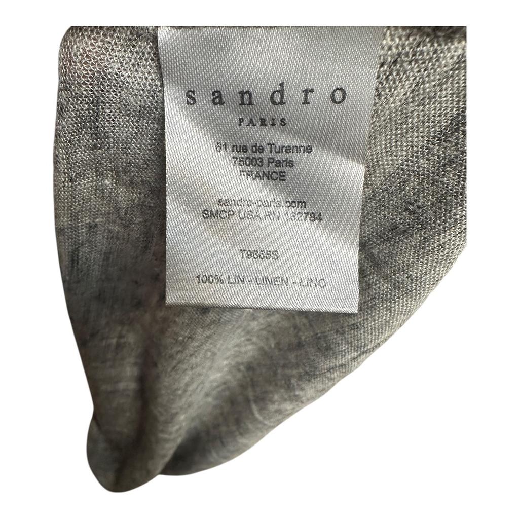 T-shirt Unis Sandro - S - Gris - État : Très Bon