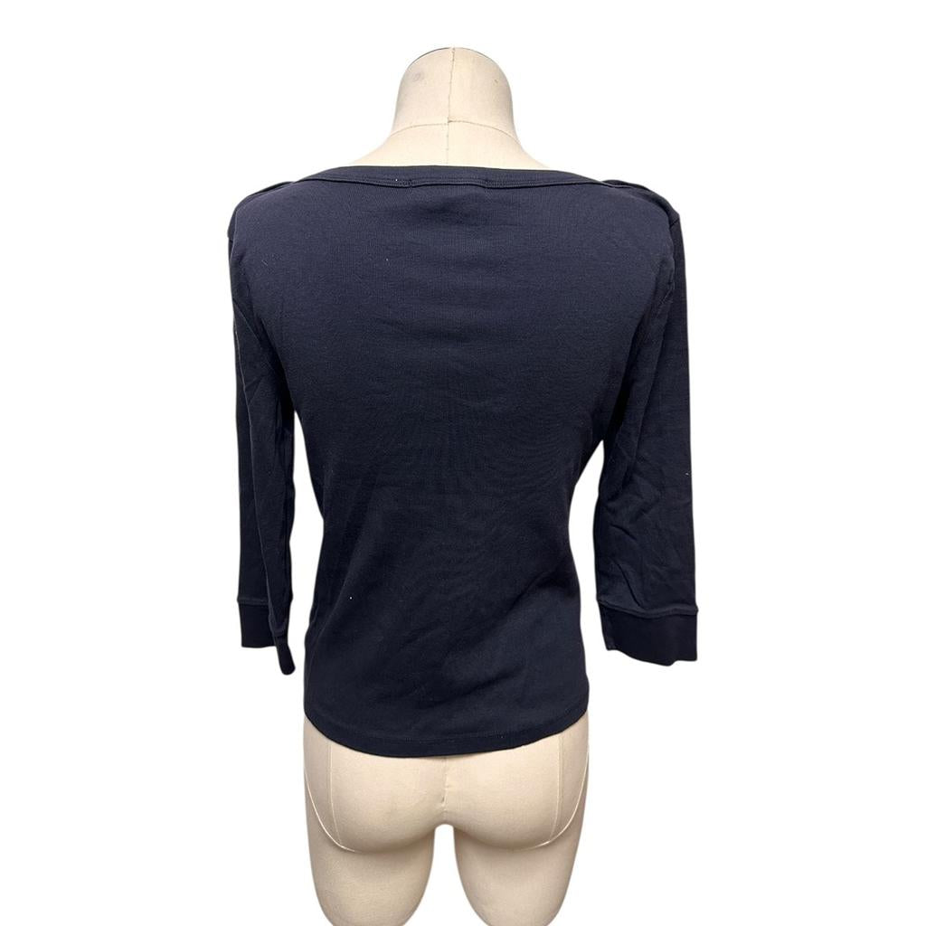 Top manches 3/4 Lauren Ralph Lauren - M - Bleu marine - État : Excellent