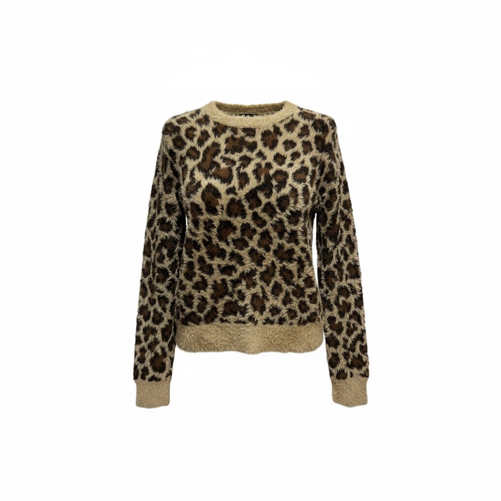 Pull Zara imprimé léopard - Xs - Beige - État : Excellent