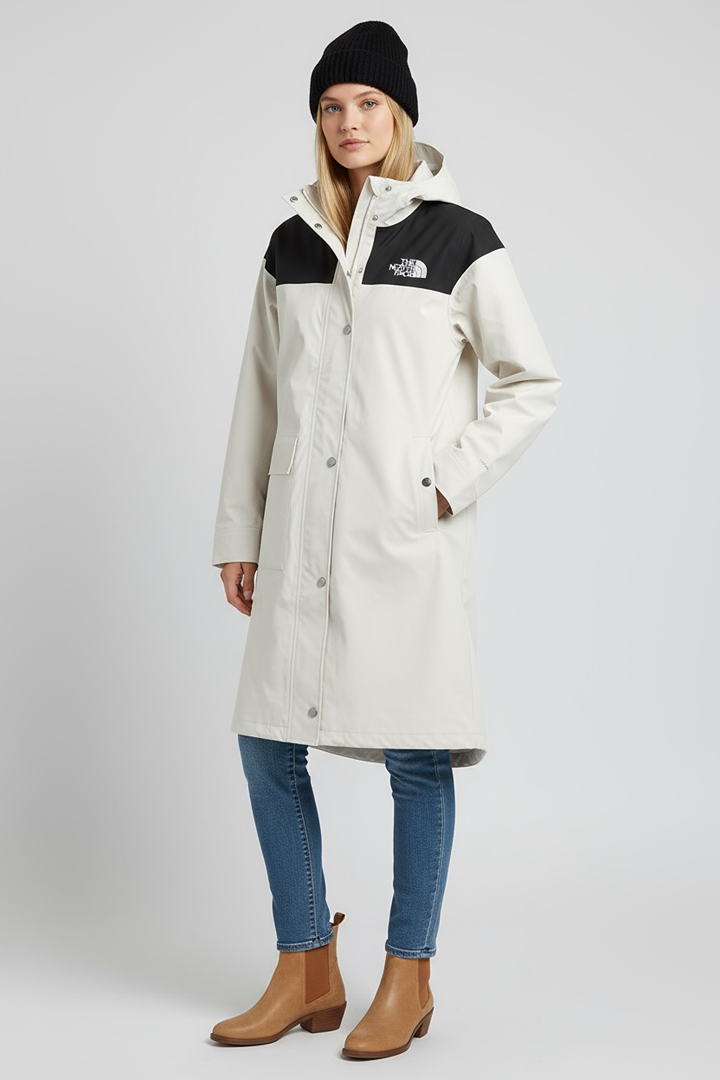 The North Face Manteau Imperméable Femme Blanc