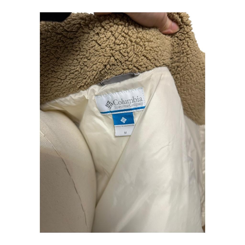 Doudoune femme Columbia - M - Crème et Marron - État : Excellent