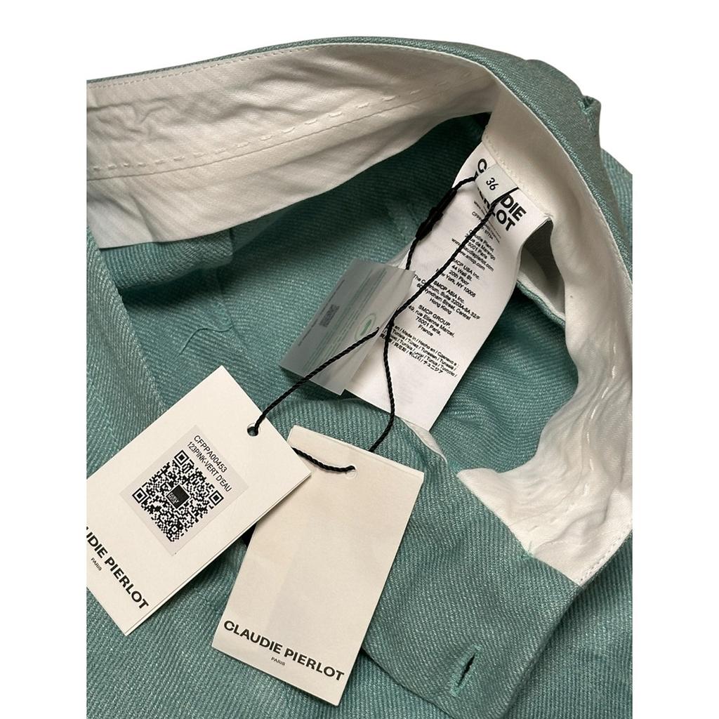 Pantalon large Claudie Pierlot - 36 - Vert d'eau - État : Excellent