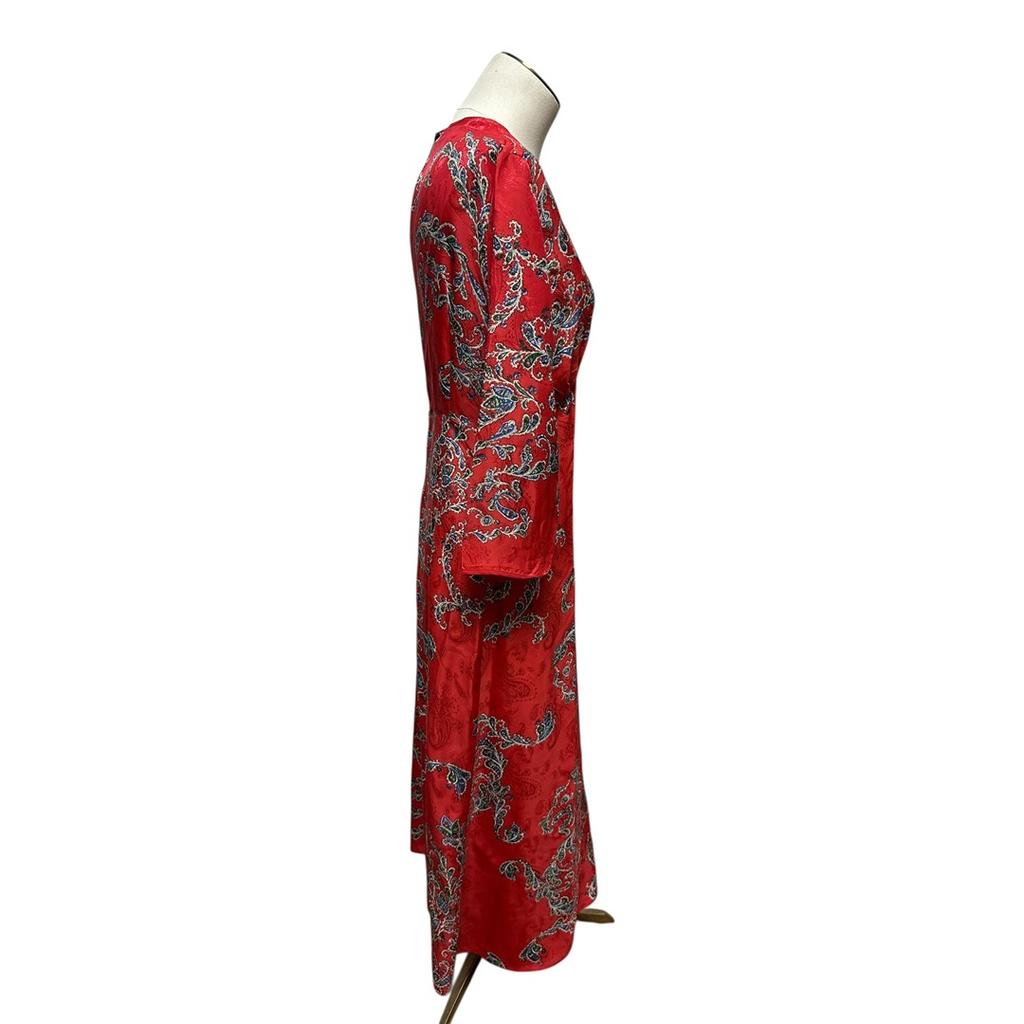 Robe Longue Sandro - 42 - Rouge - État : Excellent