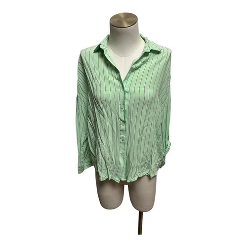 Chemise Grace & Mila - S - Vert clair à rayures - État : Excellent