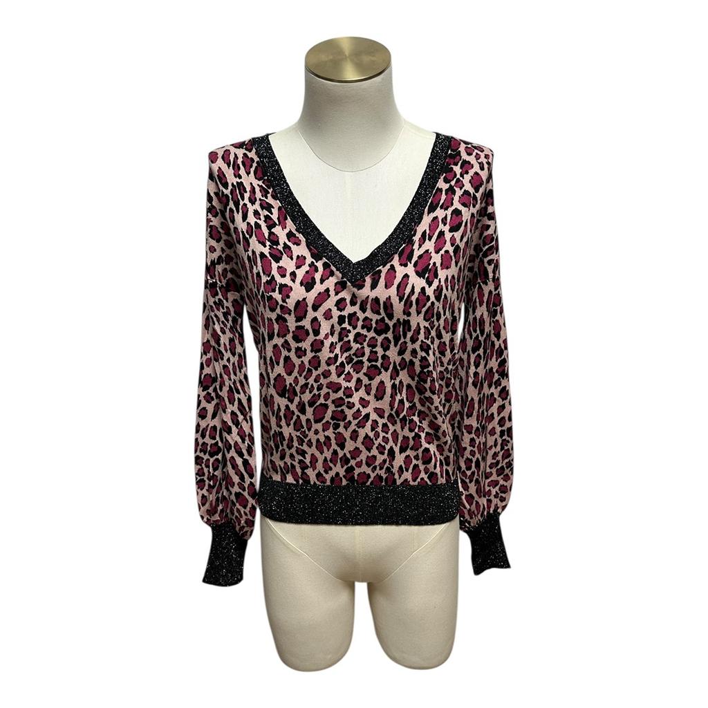 Pull Col V Liu Jo - S - Fuchsia - État : Excellent