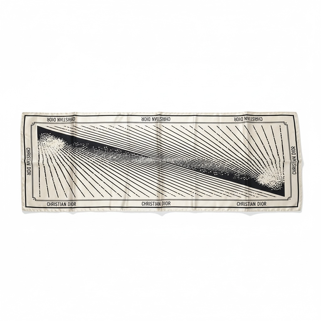 Foulard femme Christian Dior - Taille unique - Blanc - État : Excellent