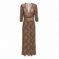 Robe Longue Ba&sh - Xs - Marron - État : Très Bon