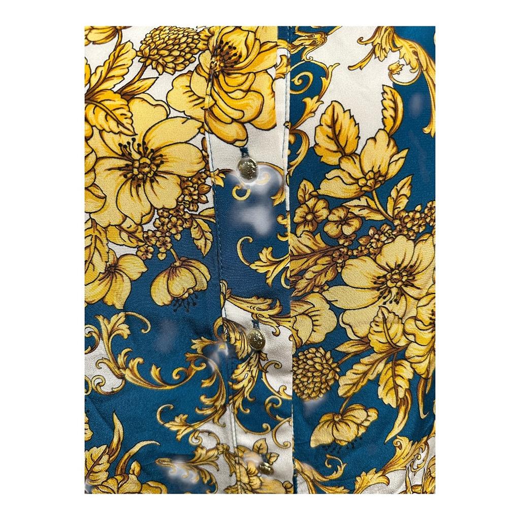 Chemise Flavio Castellani - 42 - Bleu Jaune Blanc - État : Excellent