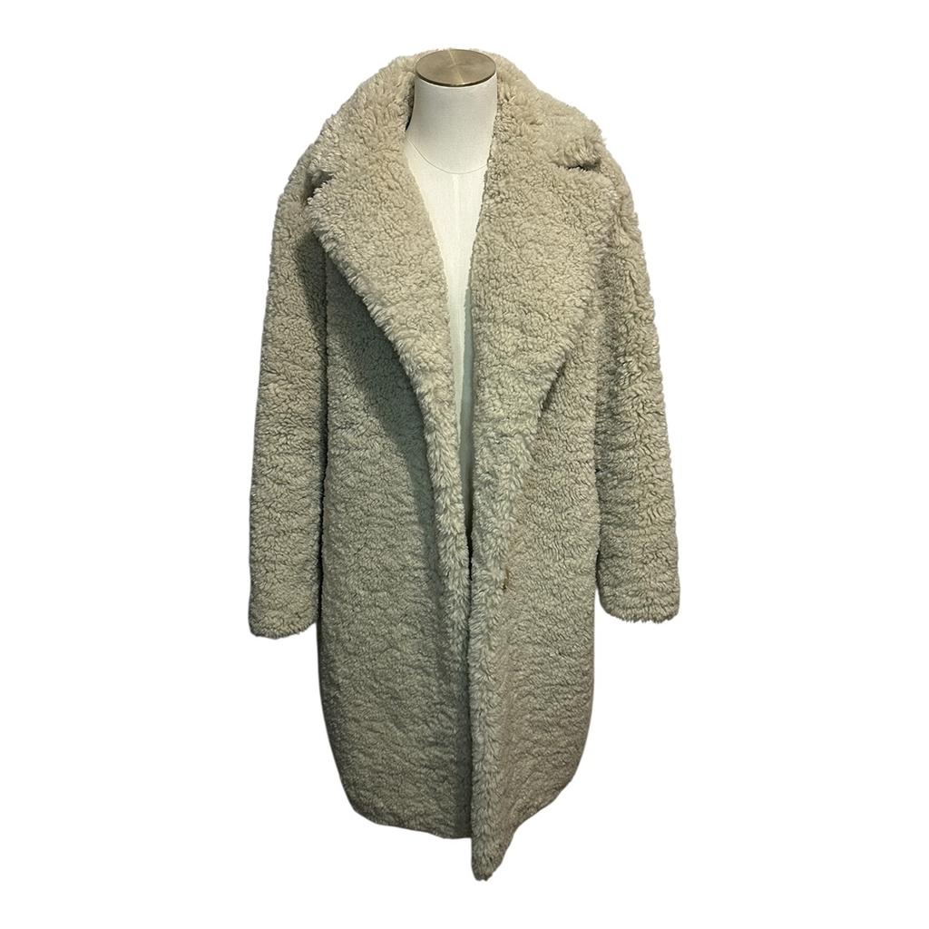 Manteau En Fausse Fourrure Gerard Darel - 40 - Crème - État