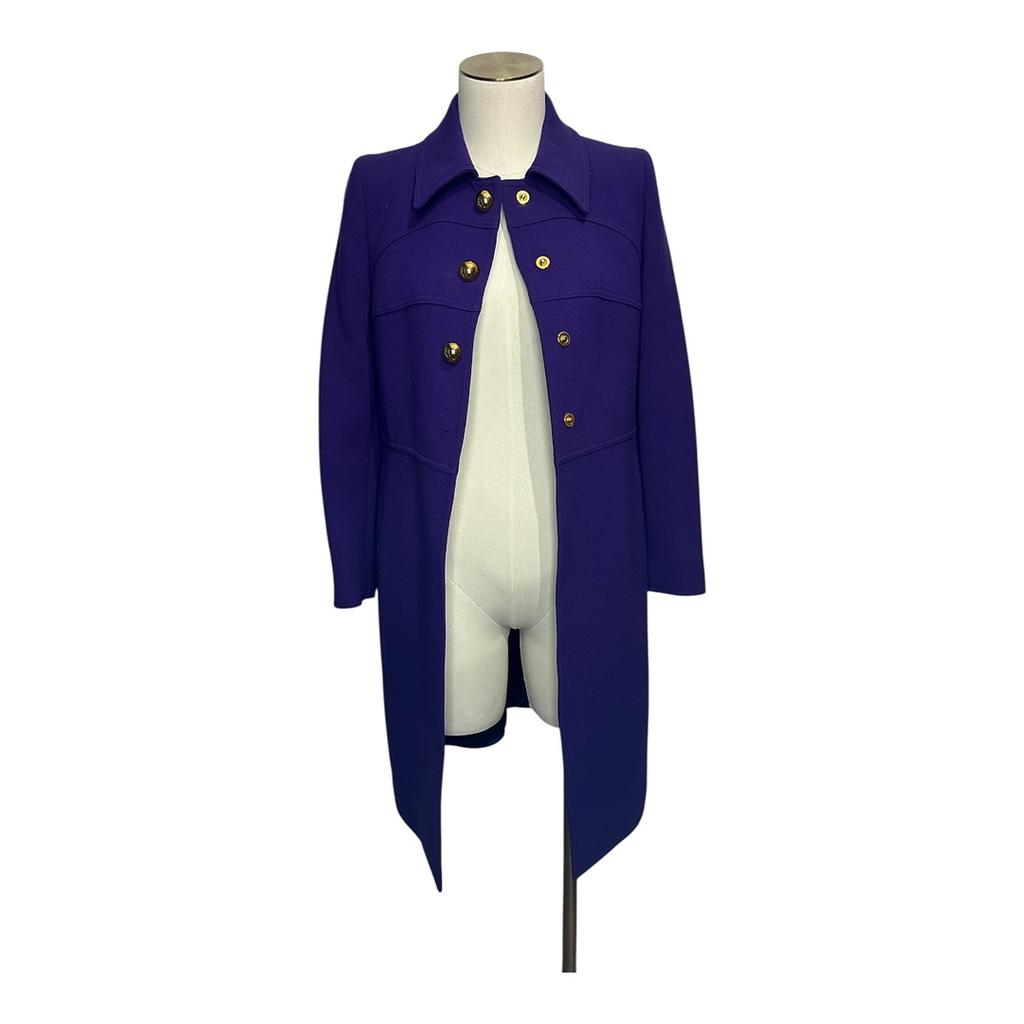 Pardessu Et Manteau Long Prada - 36 - Violet - État : Très B