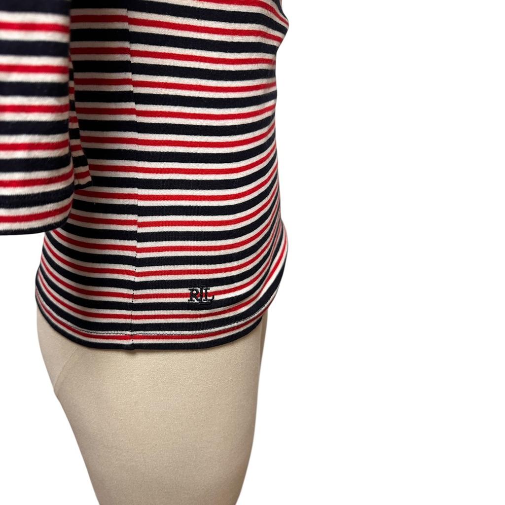 Top manches 3/4 Lauren Ralph Lauren - Xs - Marine - État : Excellent