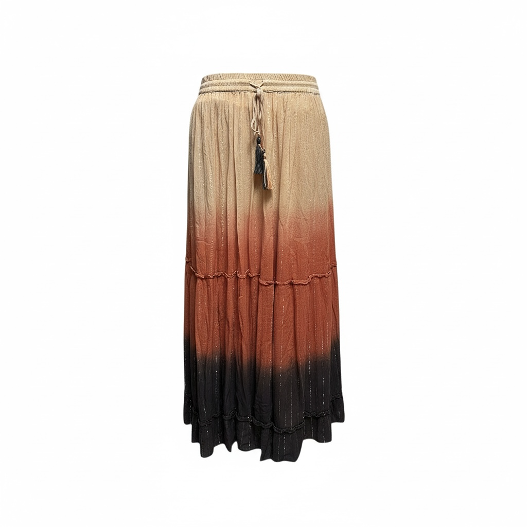 Jupes Longue Gold & Silver - 2 - Abricot Corail - État :très