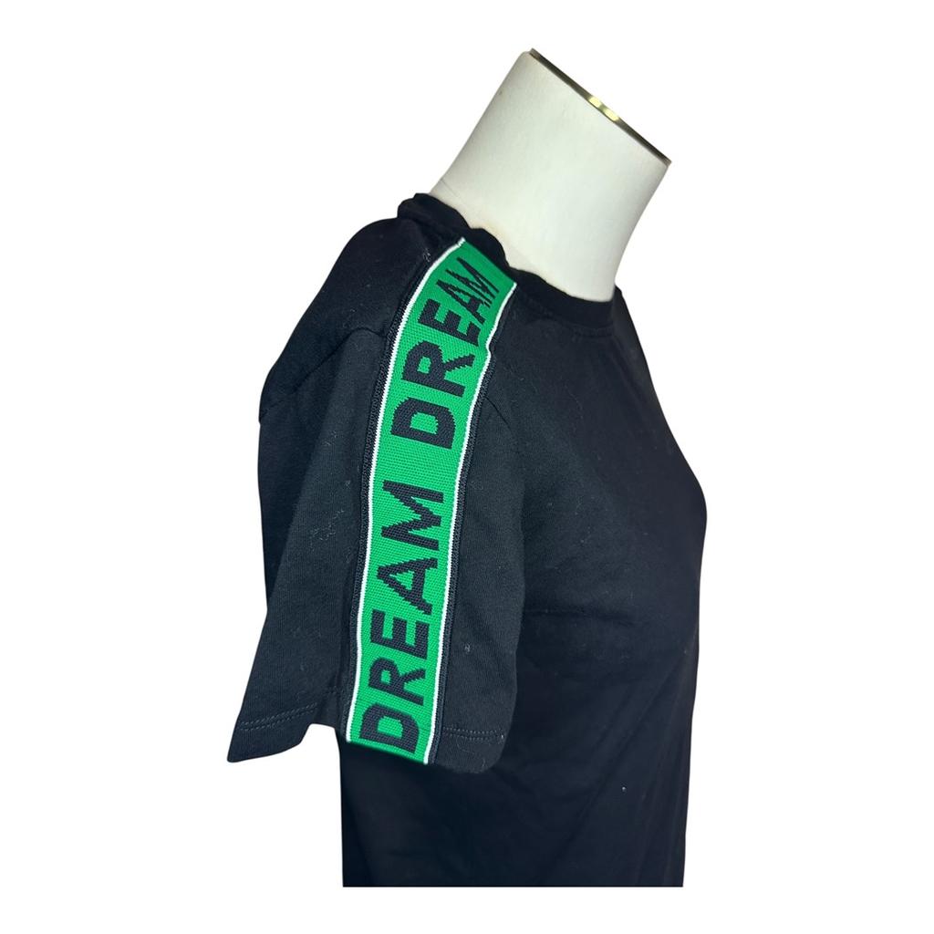 T-shirt Unis Maje - S - Noir/vert - État : Très Bon