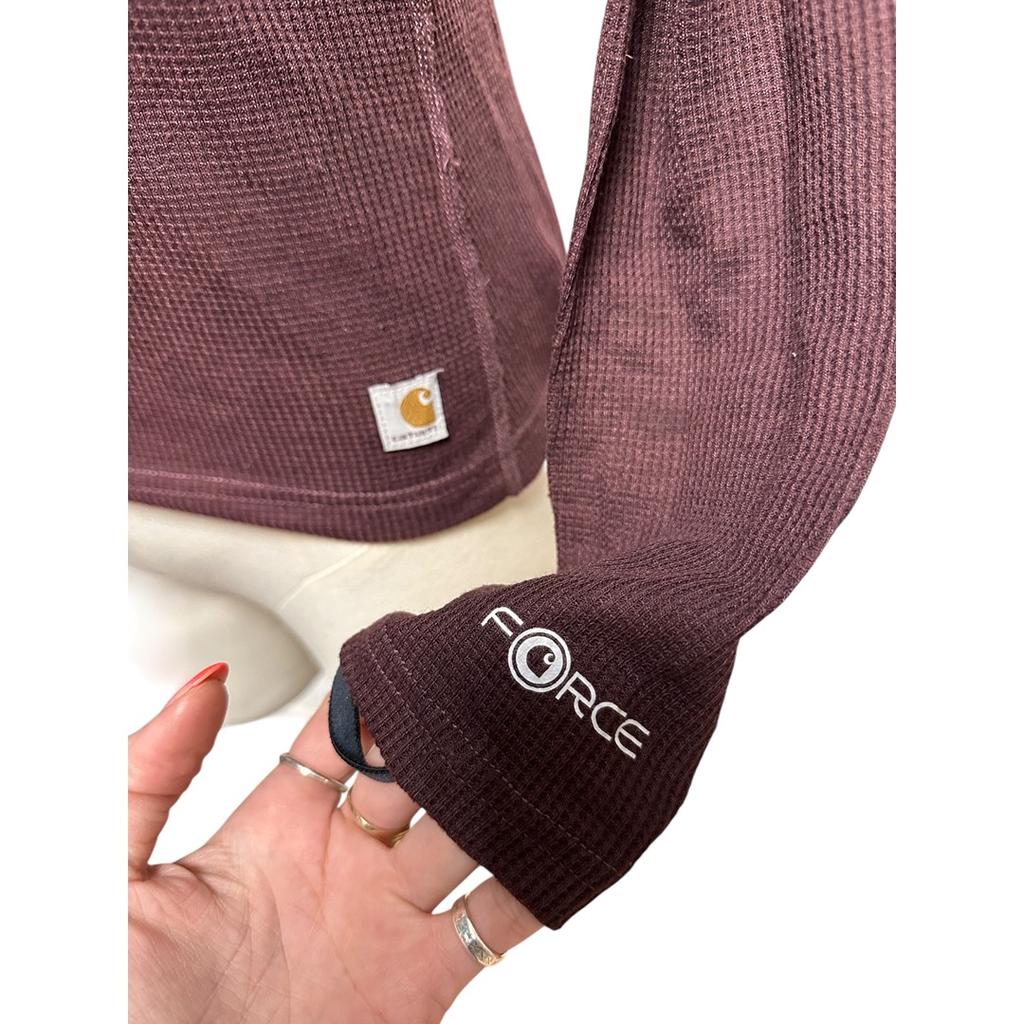 T-shirt manches longues Carhartt - S - Bordeaux - État : Excellent