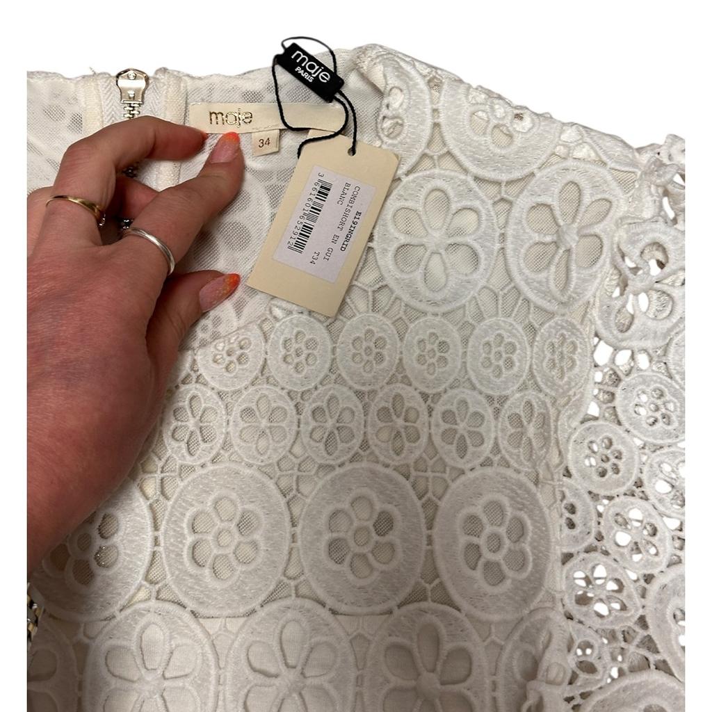 Combishort Maje Ingrid - 34 - Blanc - État : Neuf