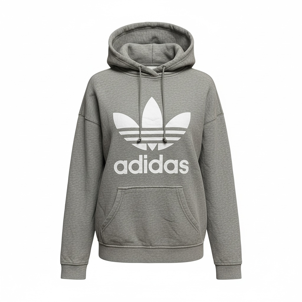 Sweat à capuche Adidas - S - Gris - État : Excellent