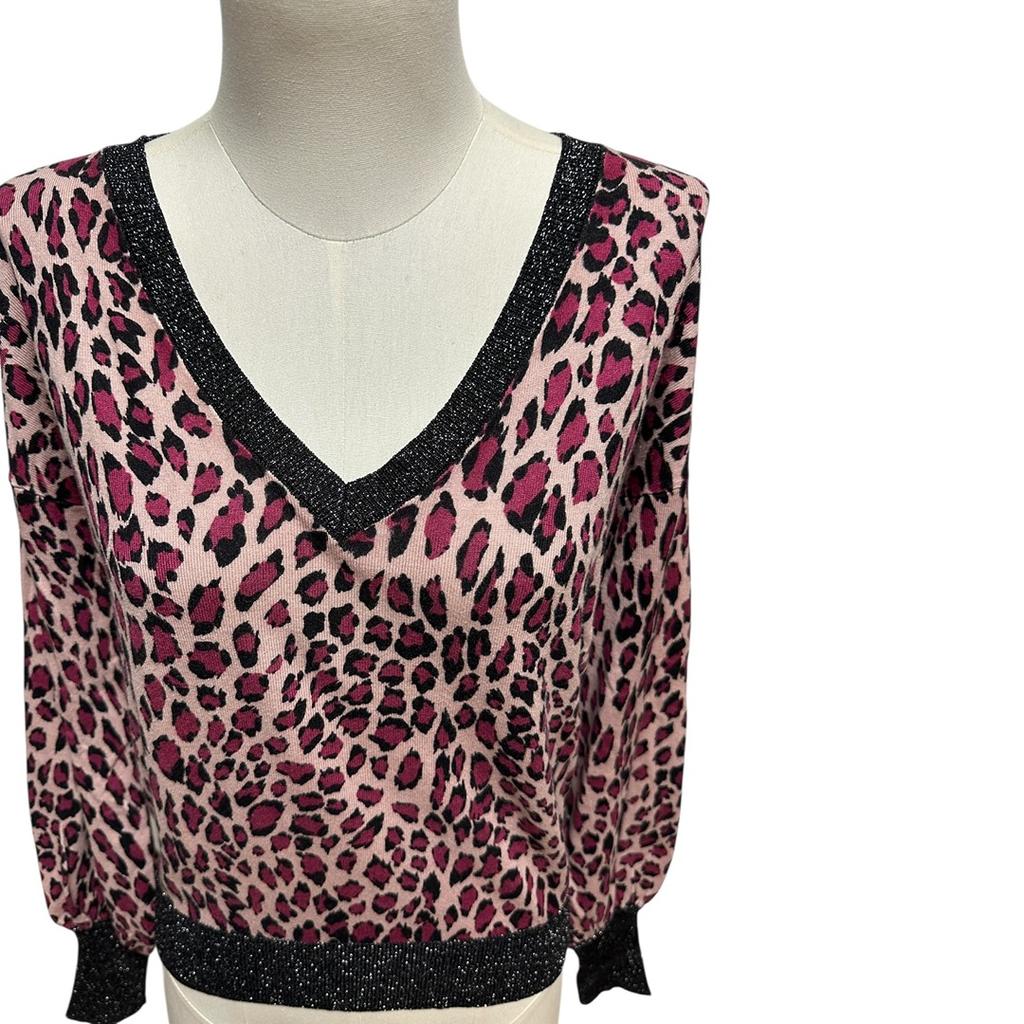 Pull Col V Liu Jo - S - Fuchsia - État : Excellent