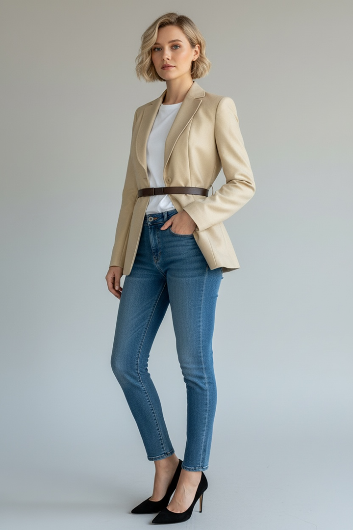 Blazer Joseph - M - Beige - État : Très Bon
