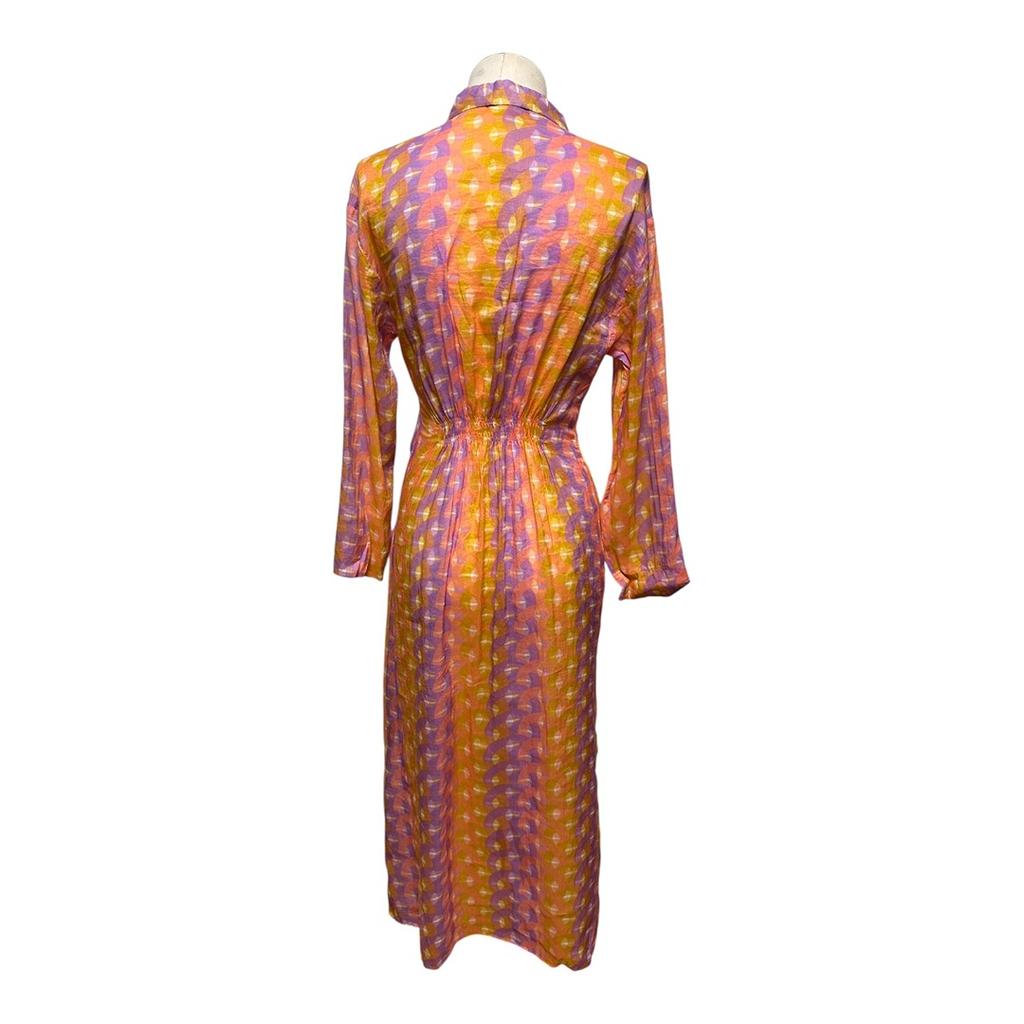 Robe midi Sandro - 36 - Orange - État : Excellent