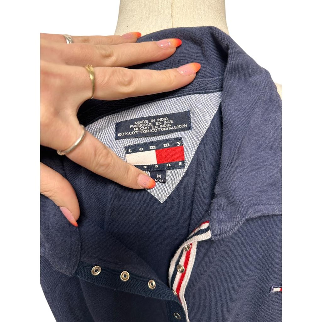 Polo manches longues Tommy Hilfiger - M - Navy - État : Excellent