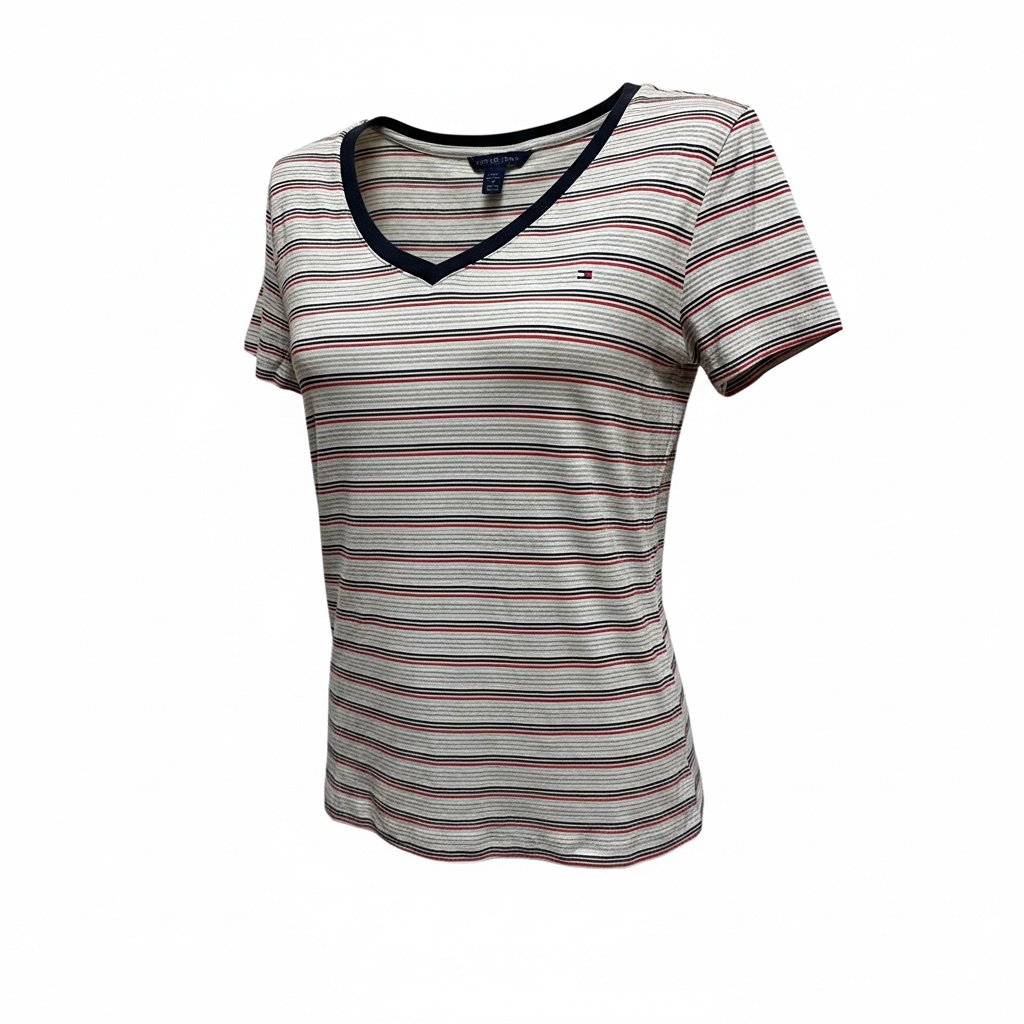 T-shirt Tommy Hilfiger - L - Gris - État : Excellent