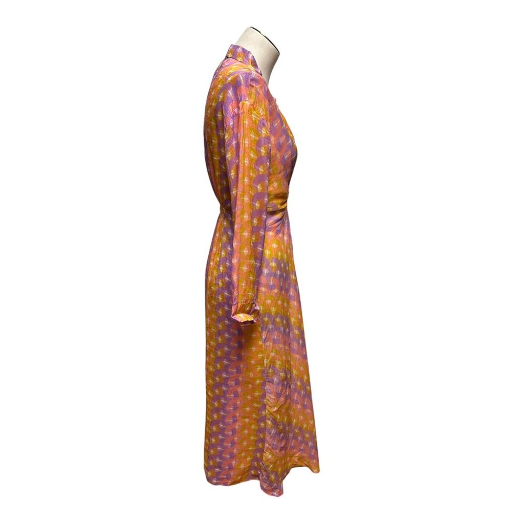 Robe midi Sandro - 36 - Orange - État : Excellent