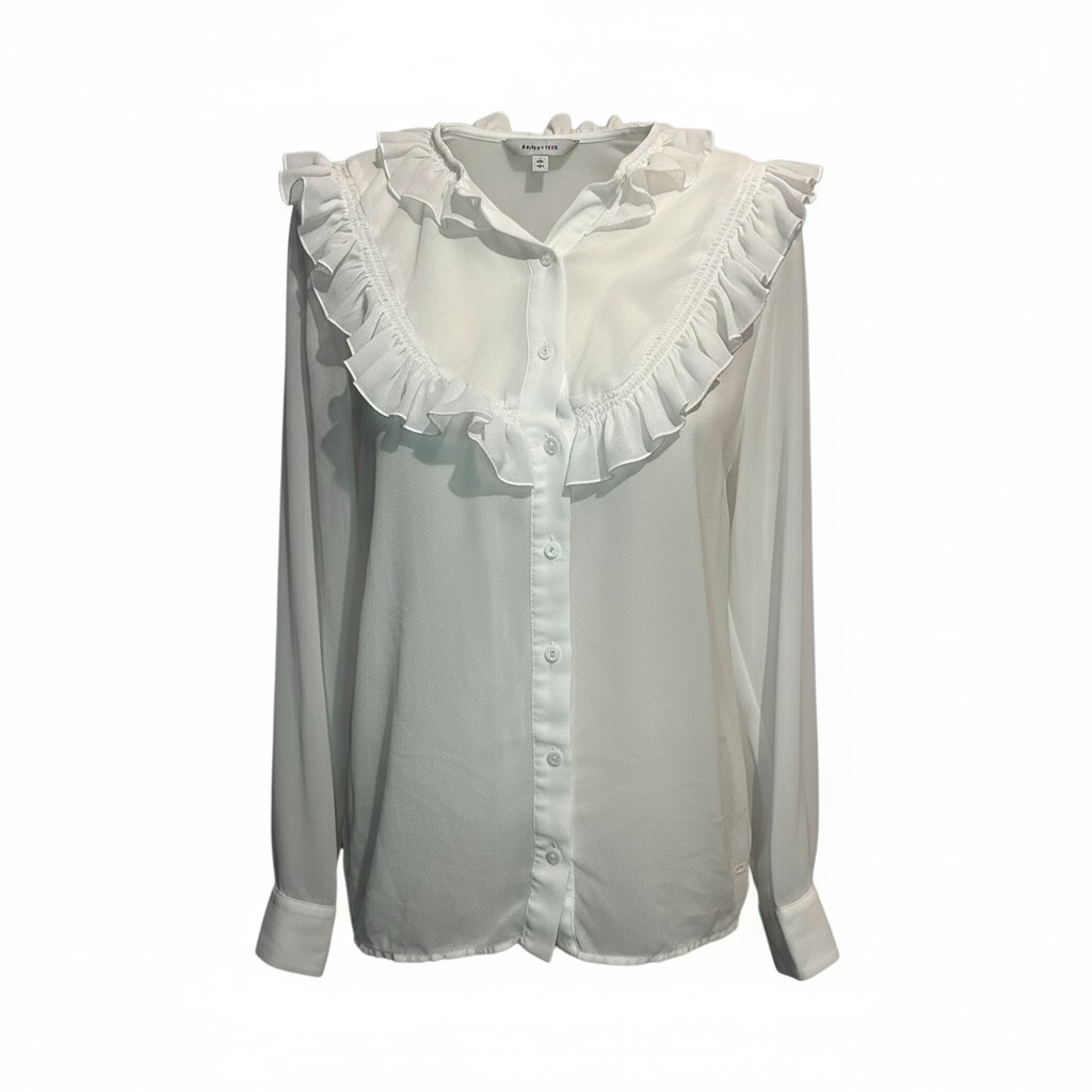 Blouse Manches Longues The Kooples - Xs - Blanc - État : Excellent