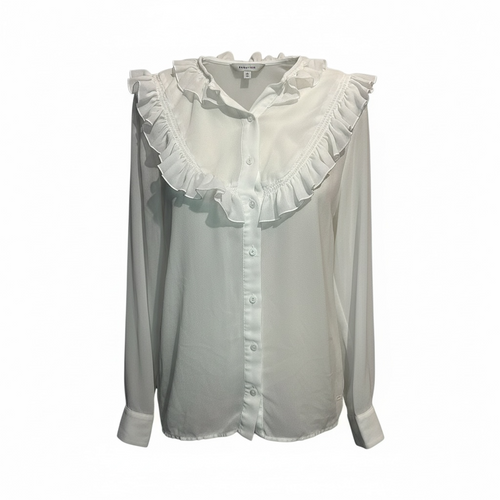 Blouse Manches Longues The Kooples - Xs - Blanc - État : Excellent