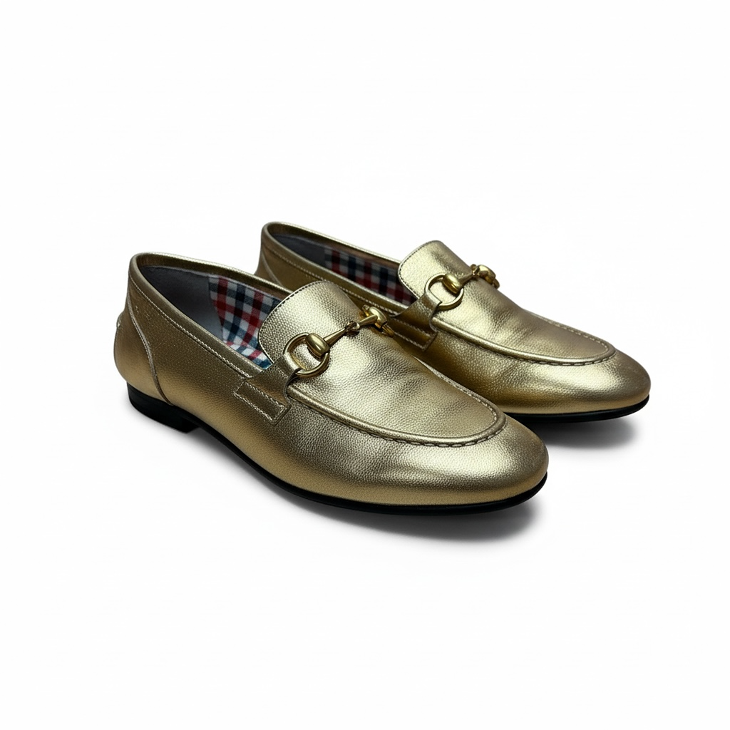 Mocassins Gucci - 34 - Doré - État : Très Bon