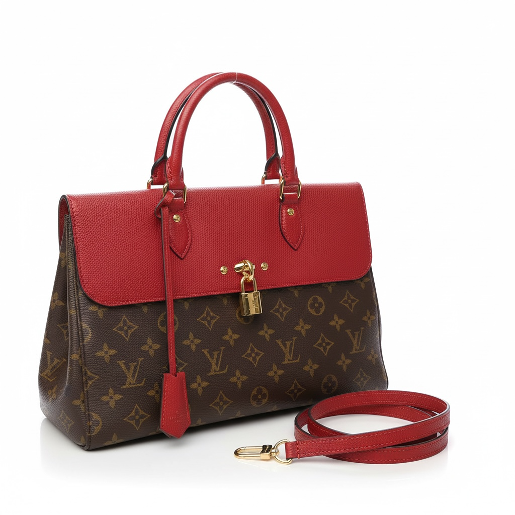 Sac à main Louis Vuitton Venus 2way Monogram Circa. 2016 W/ Padlock Etat : excellent