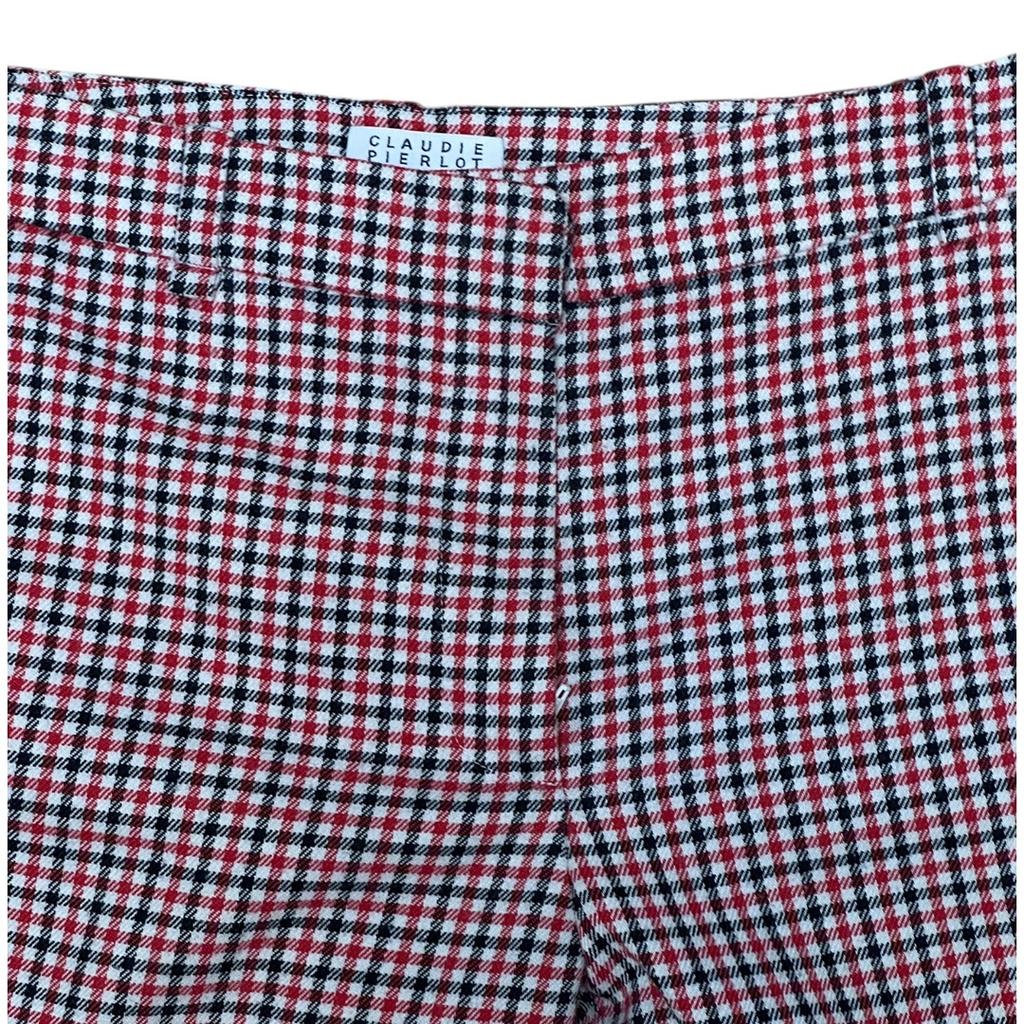 Pantalon Claudie Pierlot - 36 - Carreaux rouges et noirs - État : Excellent