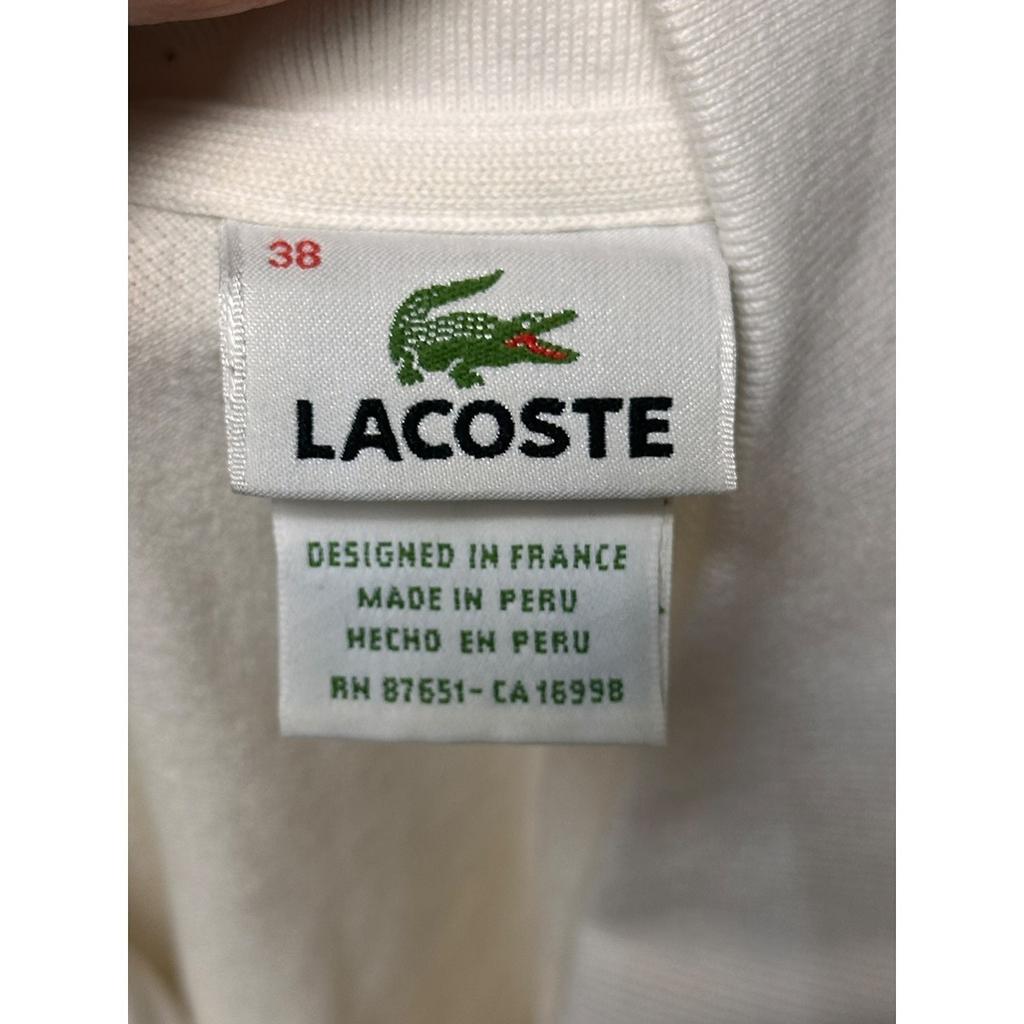 Polo femme Lacoste - 38 - Blanc - État : Excellent