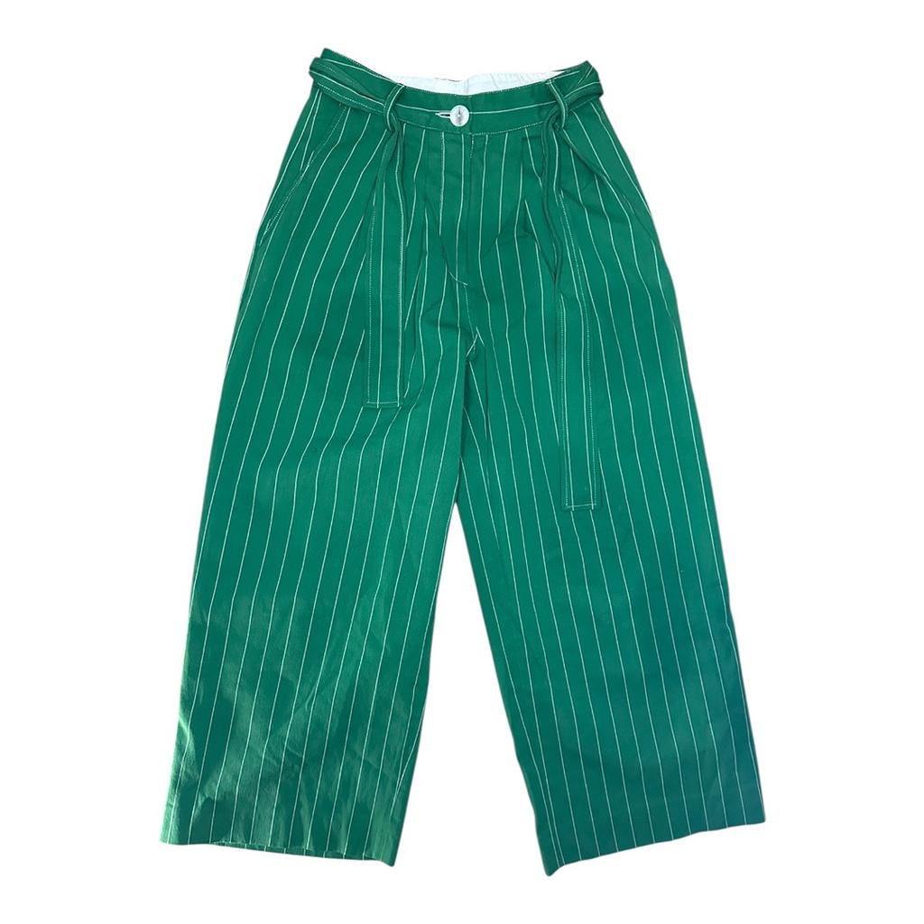 Pantalon A Jambes Large Chloé Stora - 34 - Vert - État : Excellent