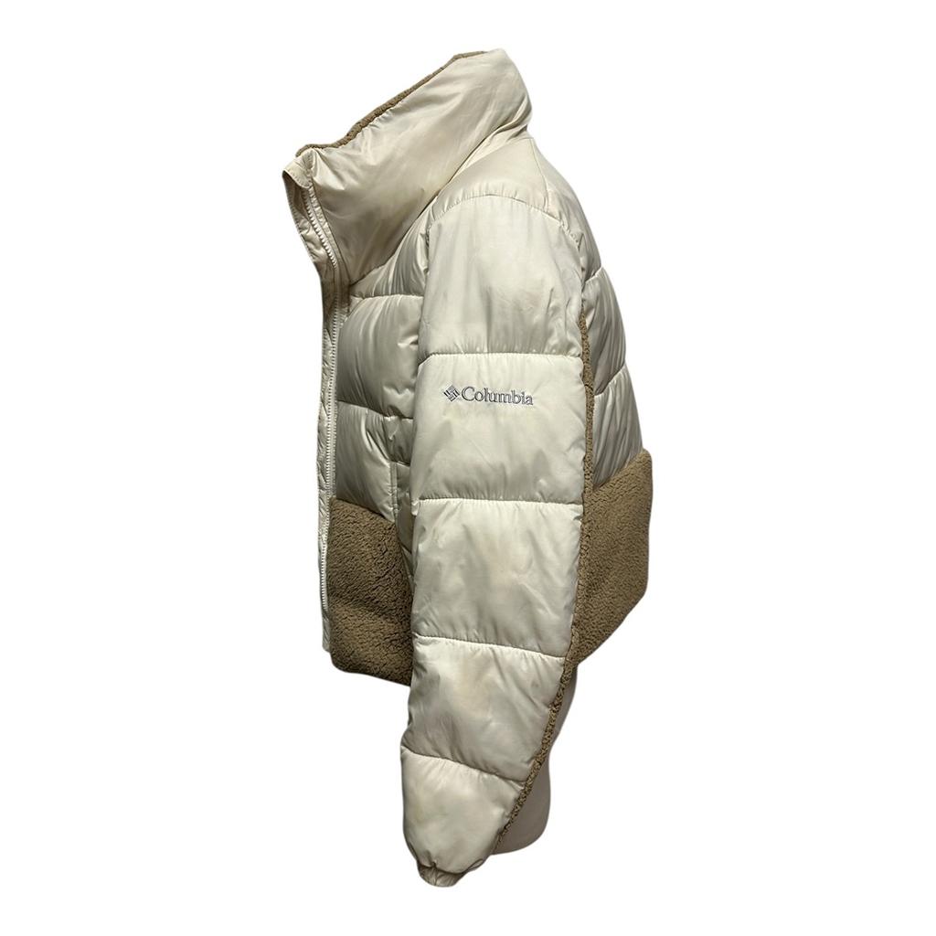 Doudoune femme Columbia - M - Crème et Marron - État : Excellent