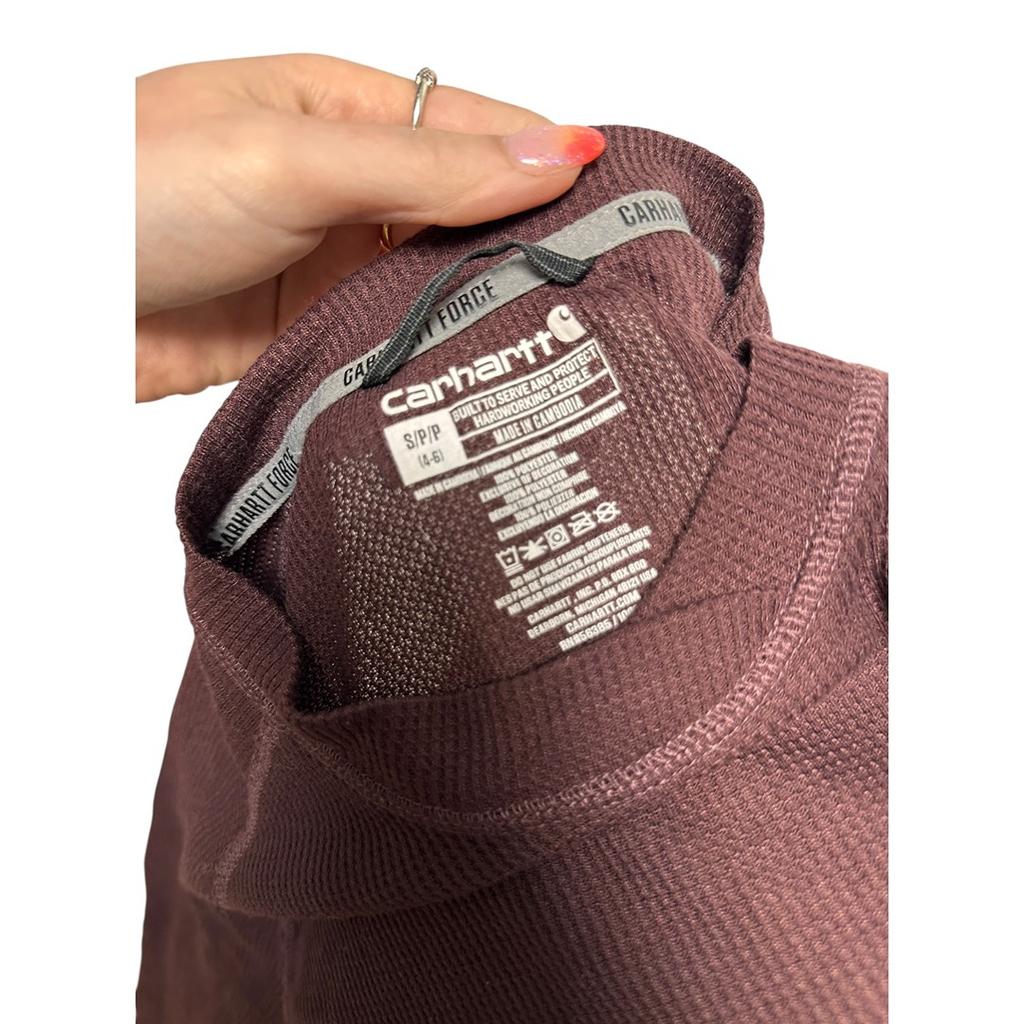 T-shirt manches longues Carhartt - S - Bordeaux - État : Excellent