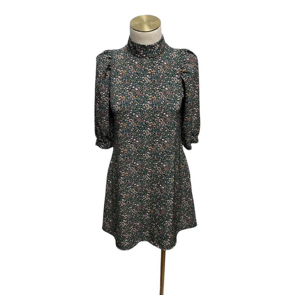 Robe & me Unlimited - 36 - vert foncé fleuri - État : Excellent